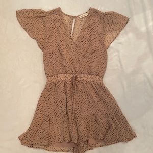 Black Spotted Romper